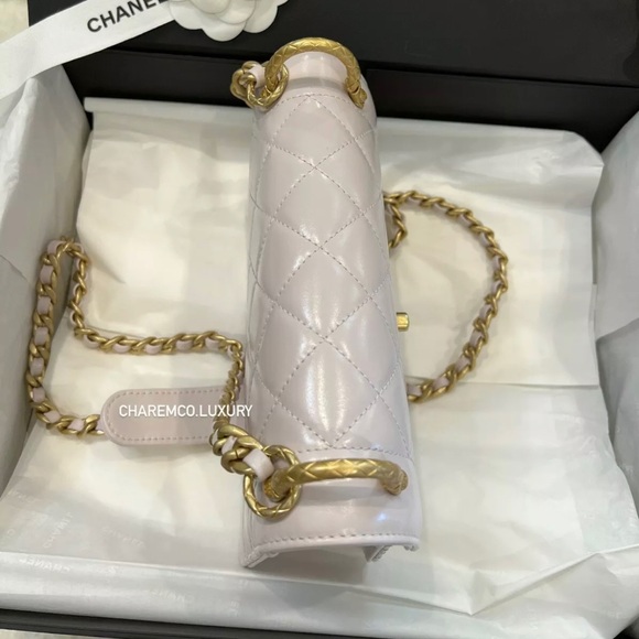 🦄BRAND NEW! 2021 CHANEL COCO Crush Classic Small Violet Clair Purple GHW Bag - Picture 8 of 12